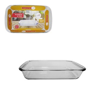 ASSADEIRA VIDRO RETANG. 1,6LTS 29,5X17,5 CA12237
