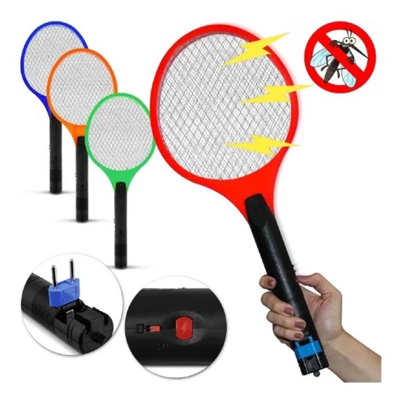 RAQUETE MATA MOSQUITO GO200 INMETRO