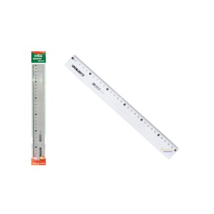 REGUA ESCOLAR CRISTAL 30CM 4327 25X1