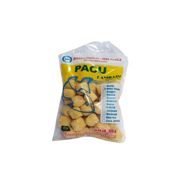 ISCA MASSA P/ PESCA PACU MILHO VERDE 100G REF.177101