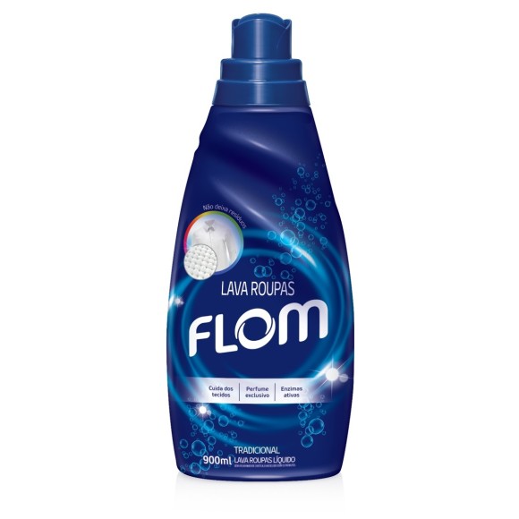 LAVA ROUPAS FLOM TRADICIONAL 900ML 12X1 REF.6130021