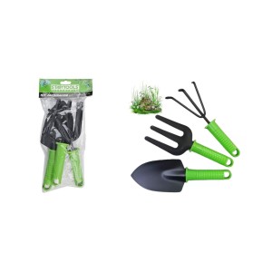 JARD. KIT JARDINAGEM GARFO, RASTELO E PÁ 3 PEÇAS AR0318
