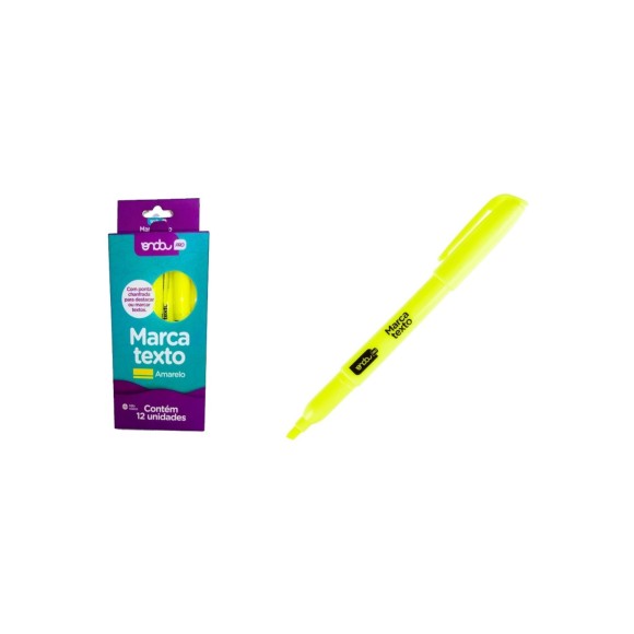 CANETA MARCA TEXTO 4913014 (AMARELO) 12X1