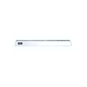 REGUA ESCOLAR CRISTAL 30CM 2211013 25X1