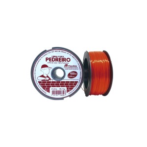 LINHA P/ PEDREIRO LARANJA 100% POLIAMIDA 100MTS 19DP1LP80 10X1